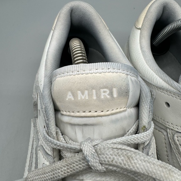 AMIRI Skel Top Low White Vintage Men Size 9 Sneakers Shoes - Picture 4 of 8